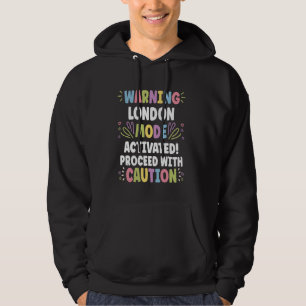 Veste À Capuche LONDRES Nom personnalisé Drôle Mignon LONDRES pers