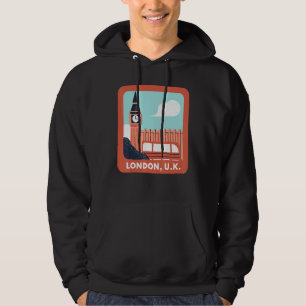 Veste À Capuche Londres Royaume-Uni Angleterre Big Ben Classique M