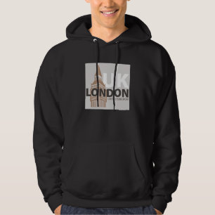Veste À Capuche Londres Royaume-Uni Big Ben Typographie minimalist