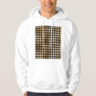 Veste À Capuche L'or métallique accroche la dent, motif de mode.