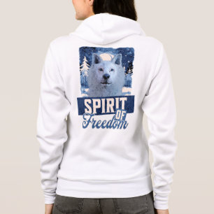 Veste À Capuche Loup Arctique Esprit de liberté Création faunique