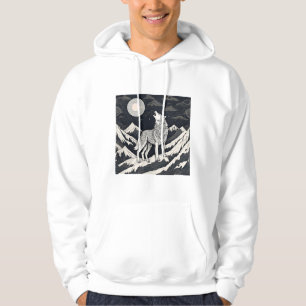 Veste À Capuche Loup de nuit Howl - Lune et forêt esthétique