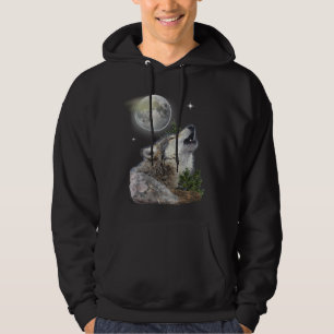 Veste À Capuche Loup et lune