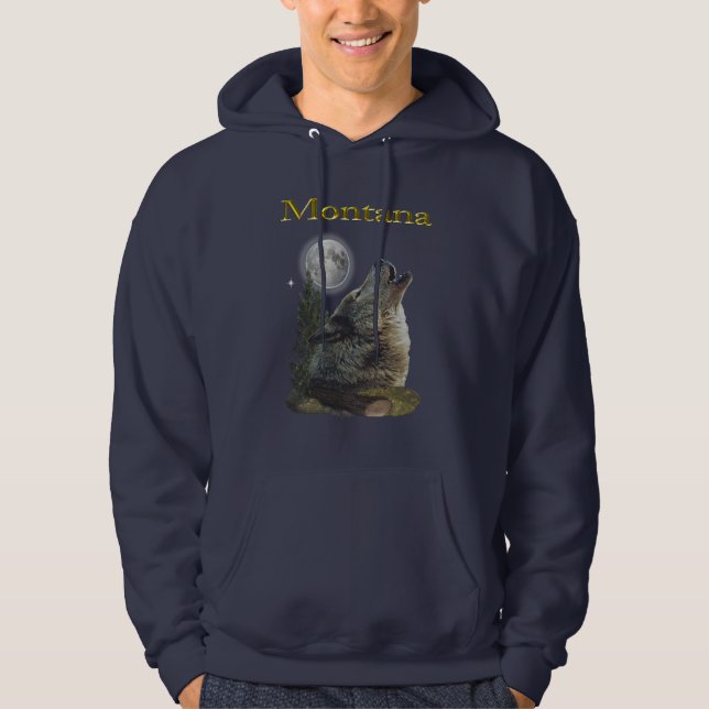 Veste À Capuche loup et lune (Devant)
