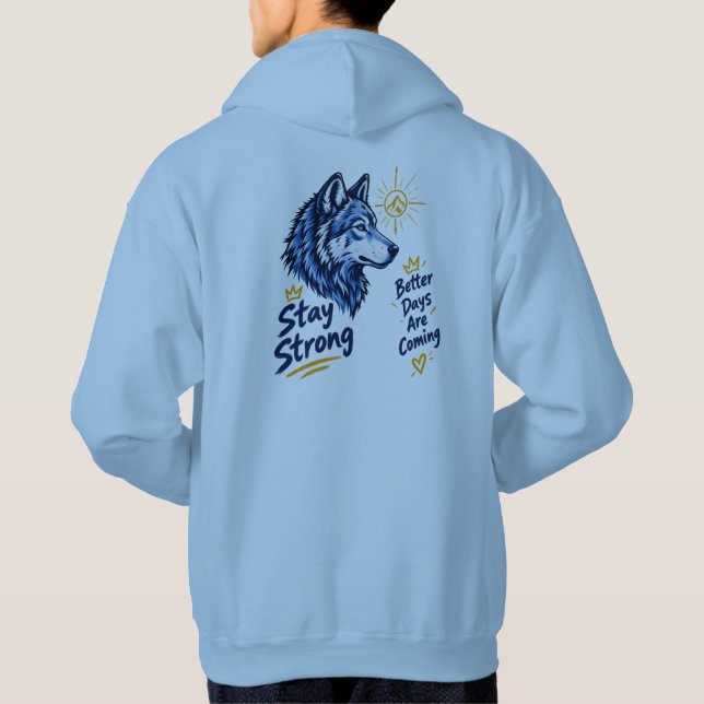 Veste À Capuche Loup sans peur (Dos)