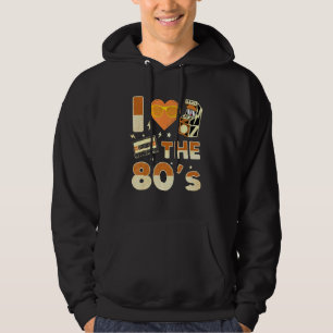 Veste À Capuche Love 80s Retro Vintage Gamer Gaming