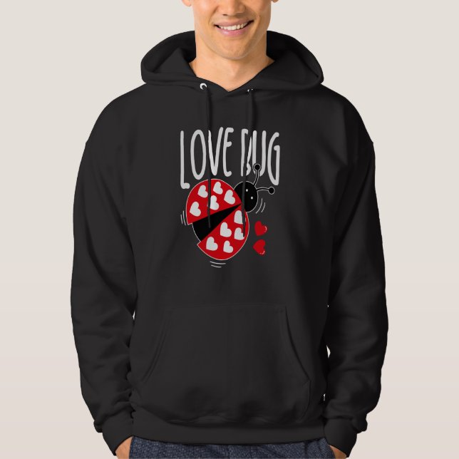 Veste À Capuche Love Bug Valentine's Day Good Luck Nature Date Sin (Devant)