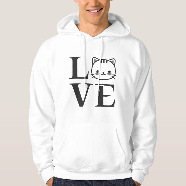 Veste À Capuche Love Cats (Devant)