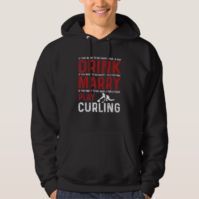 Veste À Capuche Love Curling Team (Devant)
