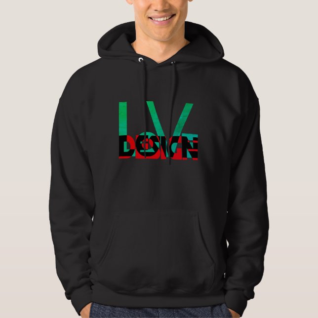 Veste À Capuche Love Design - Retro Green Edition (Devant)