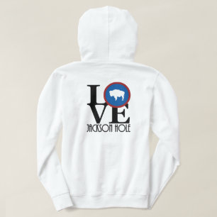Veste À Capuche LOVE Jackson Hole (impression arrière)
