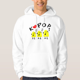 VESTE À CAPUCHE LOVE K POP PETITS OISEAUX CHANTER