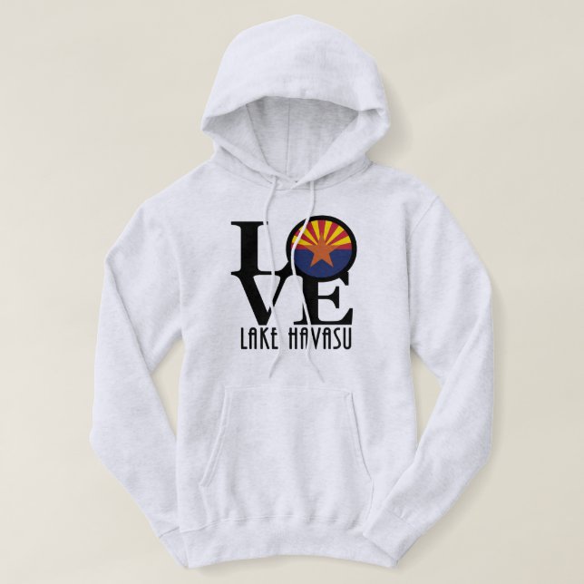 Veste À Capuche LOVE Lake Havasu Arizona (Design devant)