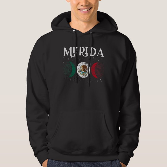 Veste À Capuche Love Merida Mexique Vacances Mexique Drapeau 1 (Devant)