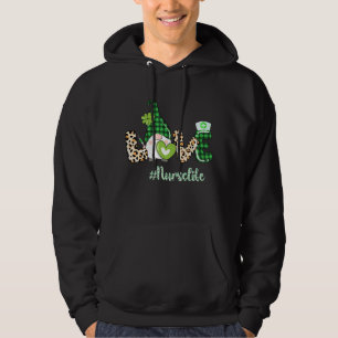 Veste À Capuche Love Nurse Life Irlandais Gnomes Nicu Nurse St. Pa