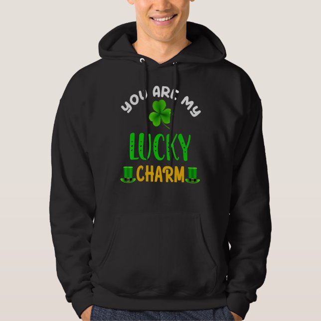 Veste À Capuche Lucky Jour de la Saint Patrick Couple Vous Êtes Mo (Devant)