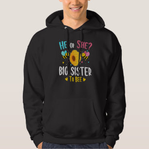 Veste À Capuche Lui Ou Elle Grande Soeur À Être Genre Révéler Baby