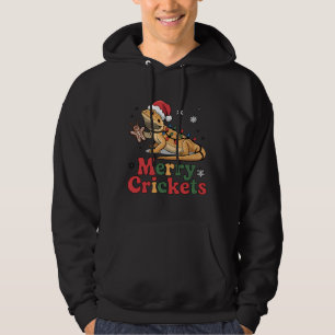 Veste À Capuche Lumières de Noël de lézard de grillons joyeux