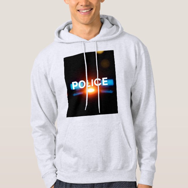 Veste À Capuche Lumières de Police – Conception d'Urgence Nocturne (Devant)