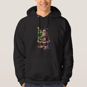 Veste À Capuche Lumières de sapin de Noël Bigfoot Noël amateur de 