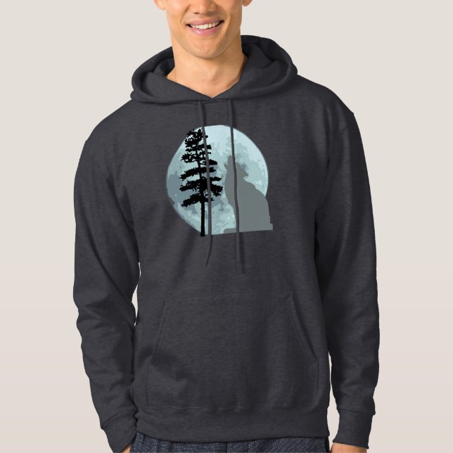 Veste À Capuche Lune de loup gris (Devant)