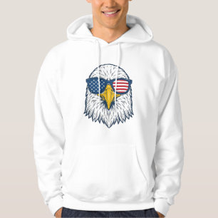 Veste À Capuche Lunettes de soleil aigle patriotique dessin vector