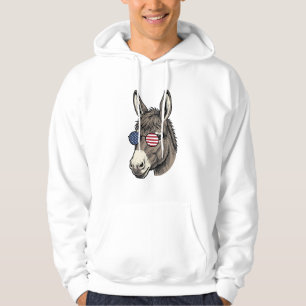 Veste À Capuche Lunettes de soleil d'âne patriotique Design de T-s