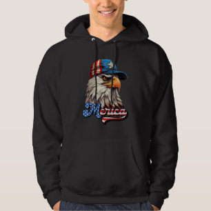 Veste À Capuche Lunettes de soleil Eagle Mullet Merica 4 juillet U