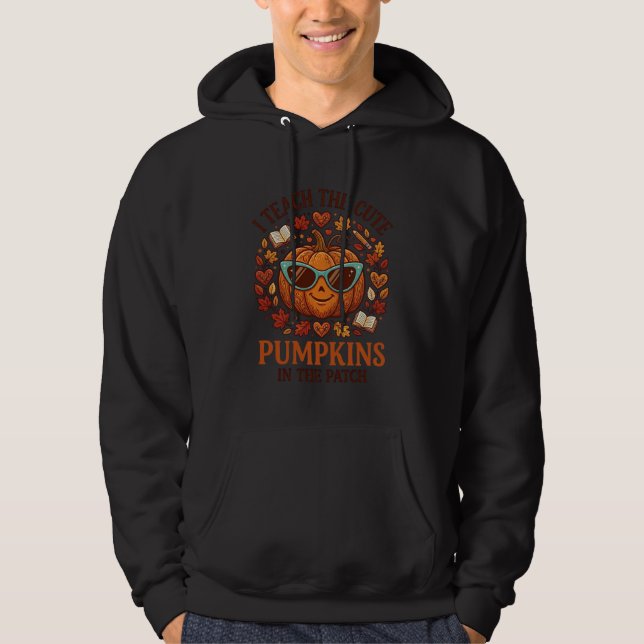 Veste À Capuche Lunettes de soleil Halloween Patch Citrouilles Mig (Devant)