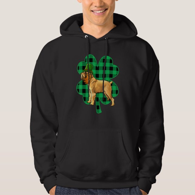 Veste À Capuche Lutin de la Saint-Patrick Chanceux Griffon de Brux (Devant)