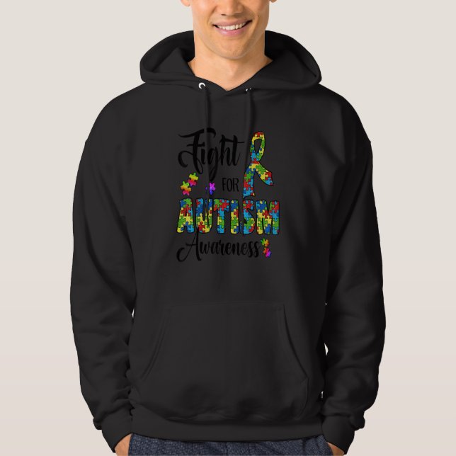 Veste À Capuche Lutter Pour La Sensibilisation sur l'autisme Et Le (Devant)