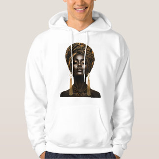 Veste À Capuche Luxury Afro Art Fashion