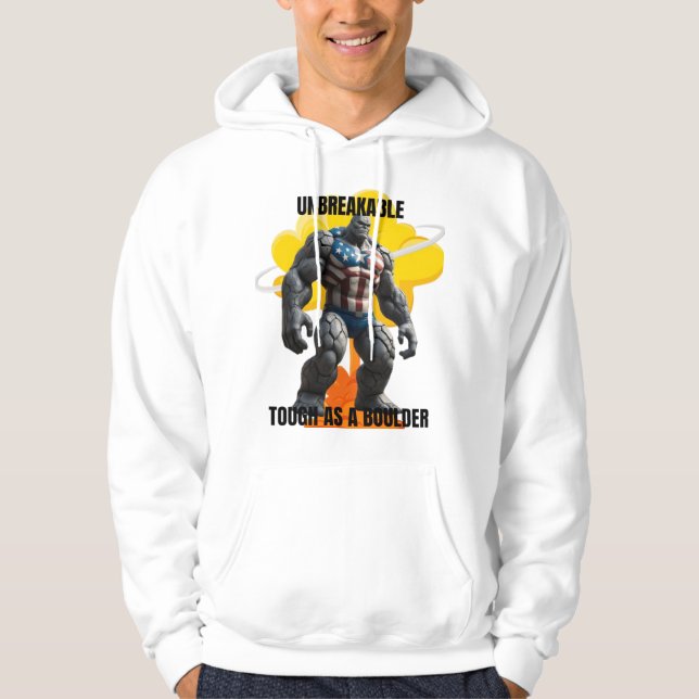 Veste À Capuche M. T-Shirt de Mode Incassable (Devant)
