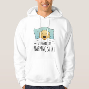 Veste À Capuche Ma chemise de sieste officielle avec chien couchan