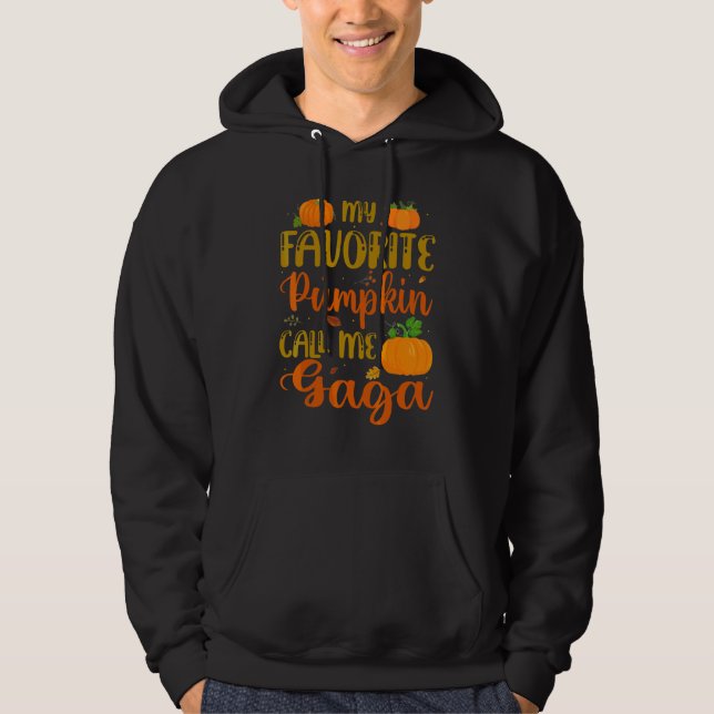 Veste À Capuche Ma citrouille préférée Appelle-moi Gaga Citrouille (Devant)