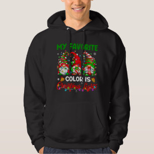 Veste À Capuche Ma Couleur Favorite Est Noel Léger Gnome Joyeux C