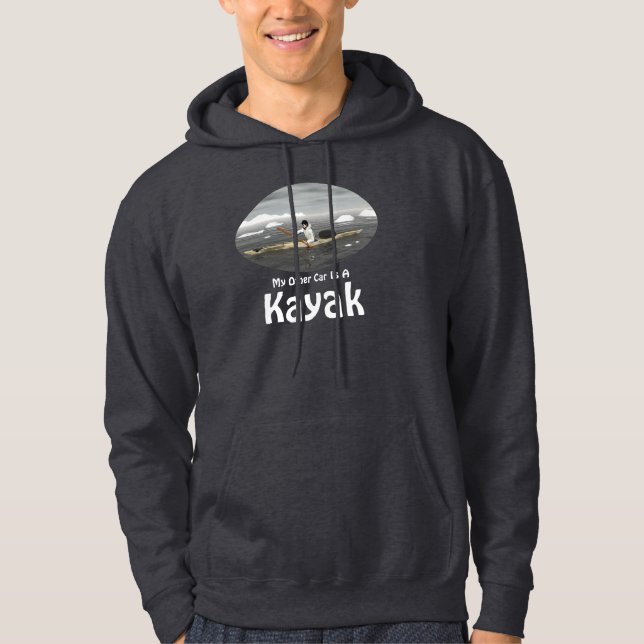 Veste À Capuche Ma seconde voiture est un kayak (Devant)