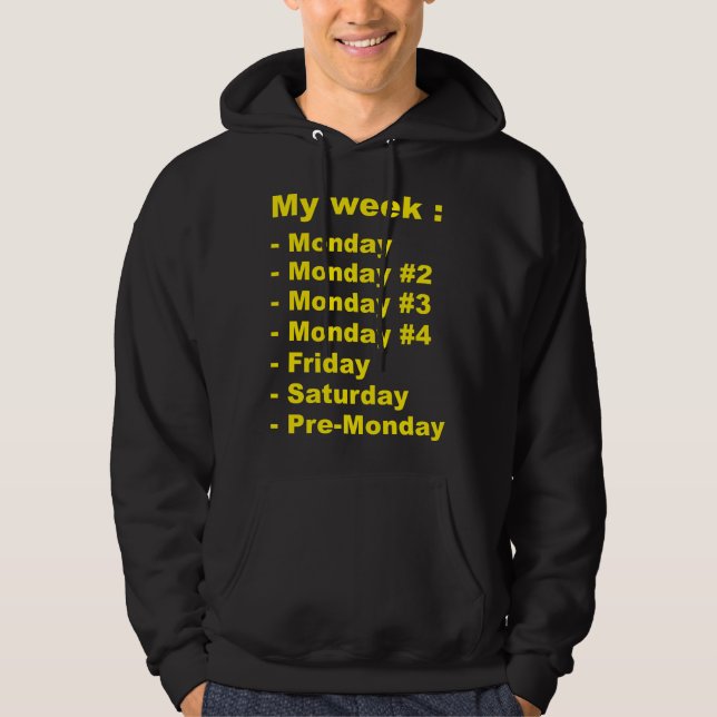 Veste À Capuche Ma semaine (Devant)
