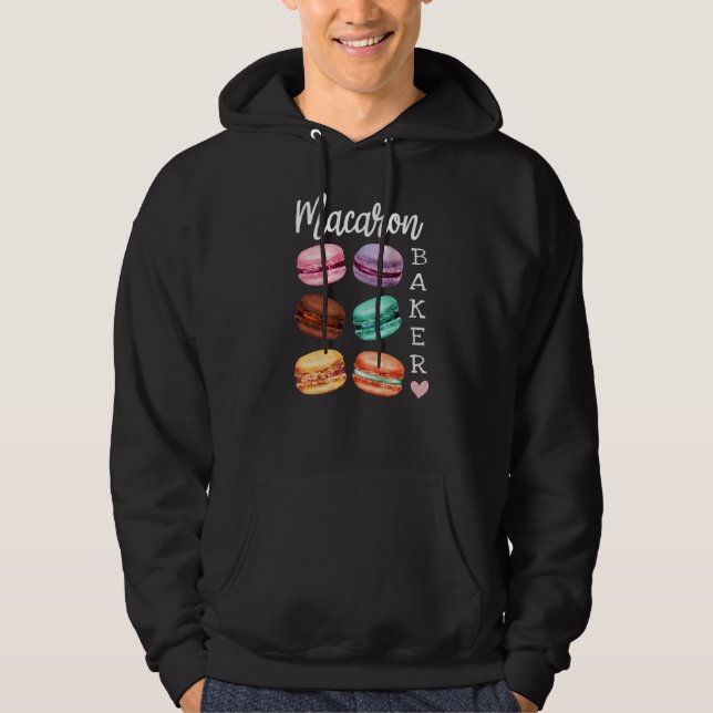 Veste À Capuche Macaron Baker Un Dessert De Bonbons Français Comme (Devant)