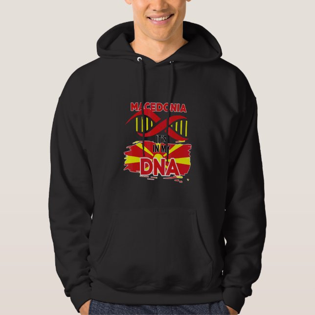 Veste À Capuche Macédoine dans mon sang (Devant)