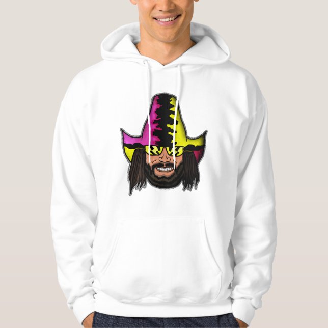 Veste À Capuche Macho Homme Randy Savage T-shirtSouriant folie (Devant)