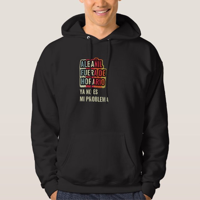 Veste À Capuche Maçon hors des heures n'est plus mon problème (Devant)