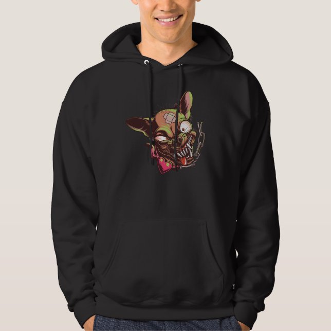 Veste À Capuche Mad Angry Chihuahua (Devant)