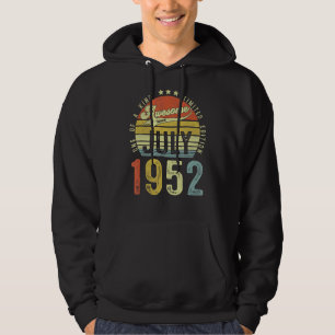 Veste À Capuche Magnifique depuis juillet 1952 Vintage 70ème anniv