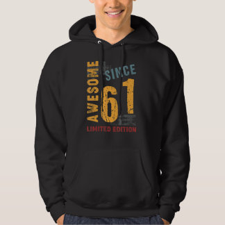 Veste À Capuche Magnifique Depuis Mai 1961 Pour 61 Ans 61ème Birt