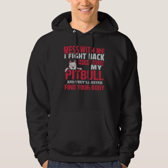 Veste À Capuche Magnifique Pitbull (Devant)