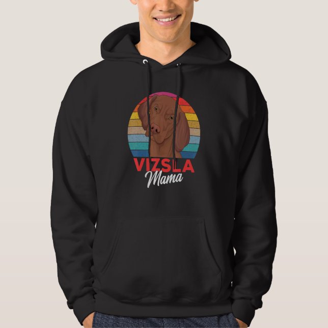 Veste À Capuche Magyar Vizsla Mama Chien Maman Filles Femmes (Devant)