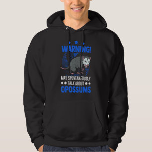 Veste À Capuche Mai Parler Spontanément D'Opossum