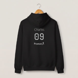 Veste À Capuche Maillot de foot personnalisé avec nom et numéro po
