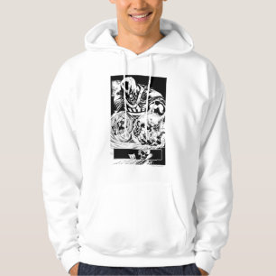 Veste À Capuche Main noire avec le panneau 2 de crâne